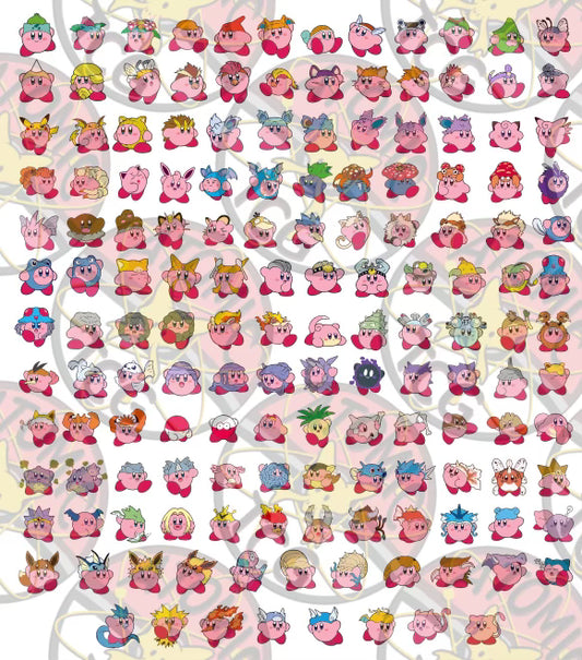 Pokemon x Kirby stickers